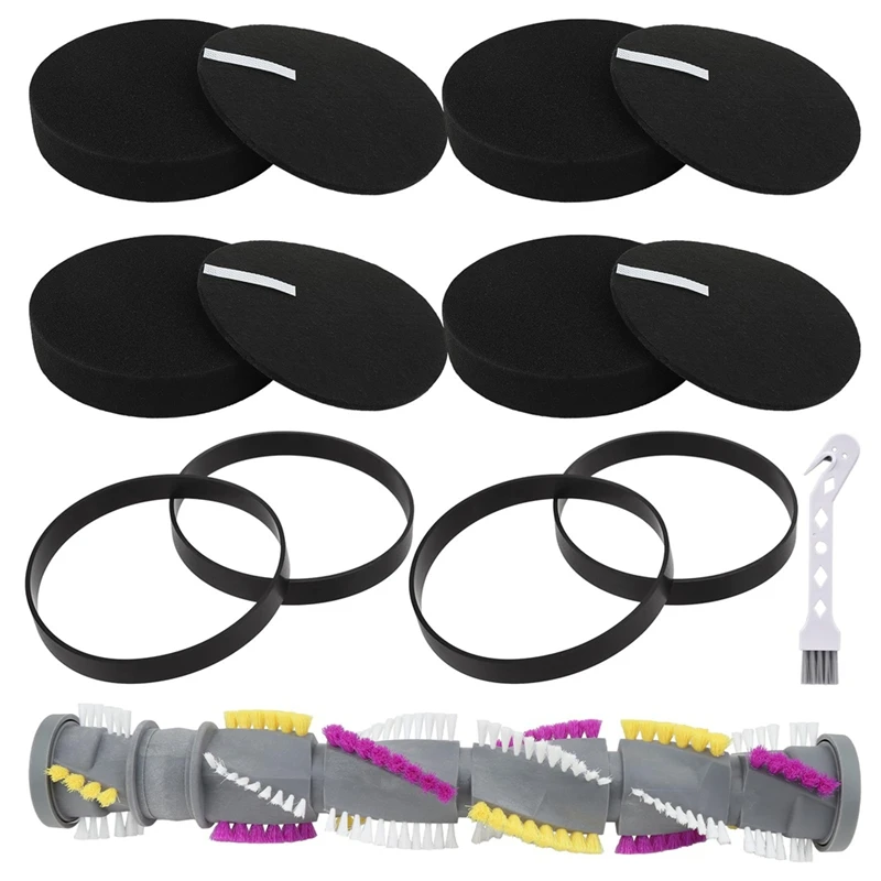 ABRW Replacement Parts for Bissell 2252, Vacuum Cleaner Belt, Roller Brush & Filter Kit, for Cleanview Swivel Pet 2254 2486
