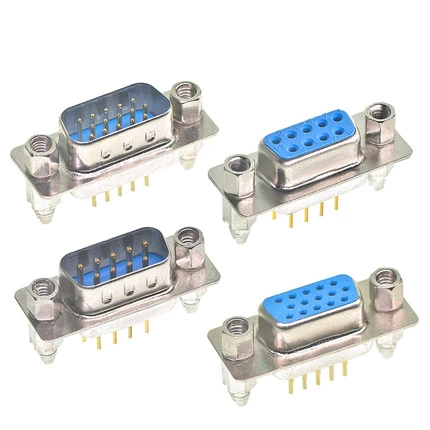 DB9 DB15 DB25 DB37 9/15/25/37 Pin diritto 180 gradi maschio femmina spina d-sub connettore di montaggio PCB DP9 DP15 DP25 DP37