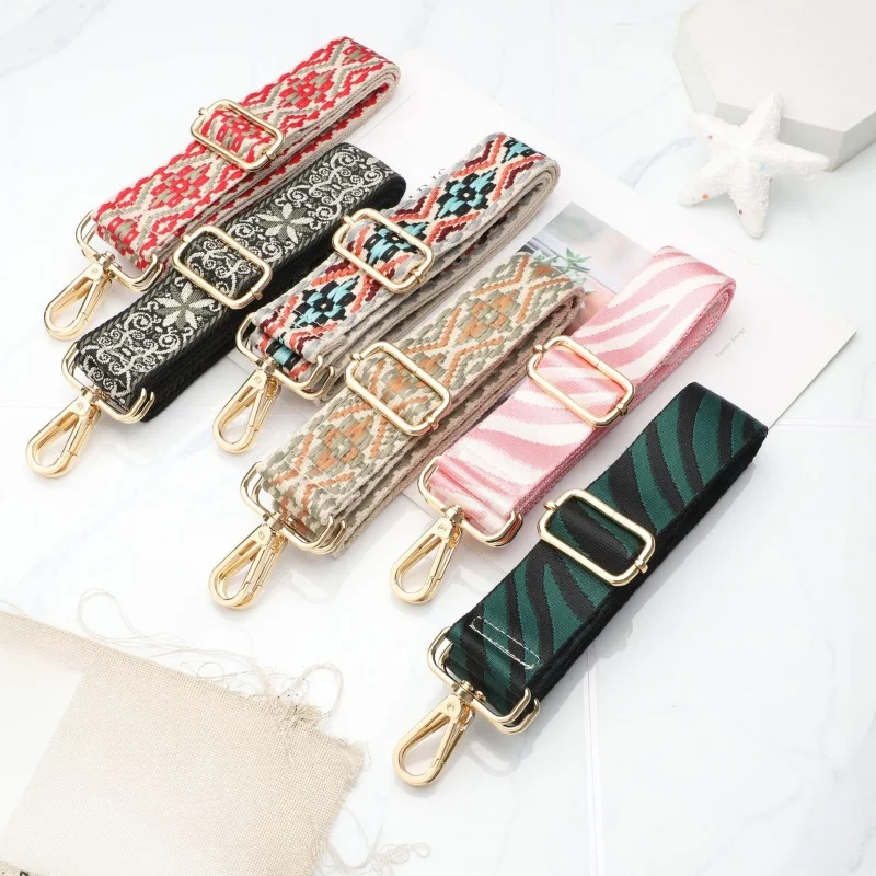 1Pc Deepeel 38mm Wide Canvas Bag Strap 80-140cm Adjustable Women's Handbag Replace Shoulder Straps Crossbody Bags Accessories