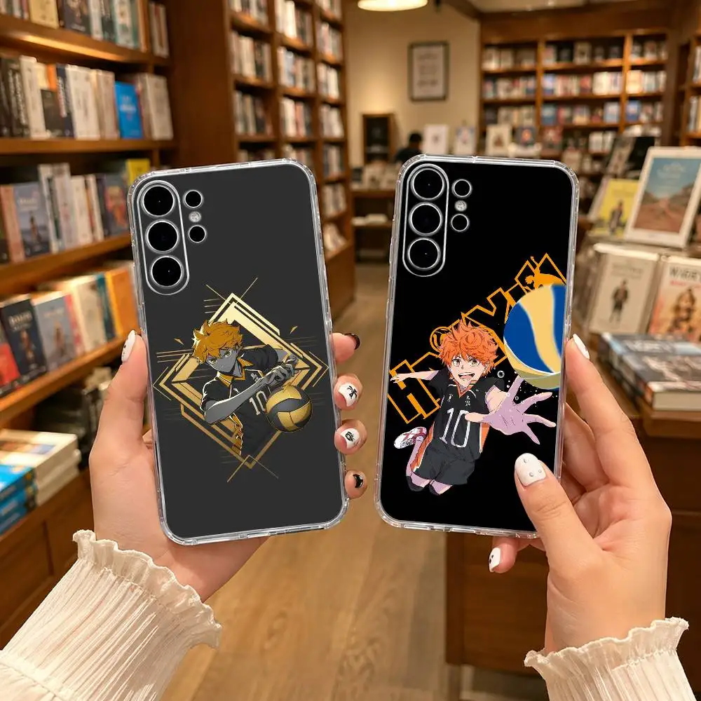 Sport anime Haikyuu Hinat Transparent phone Case For Samsung S25,24,21,22,21,20,10,S9Ultra,Plus,Fe,Lite