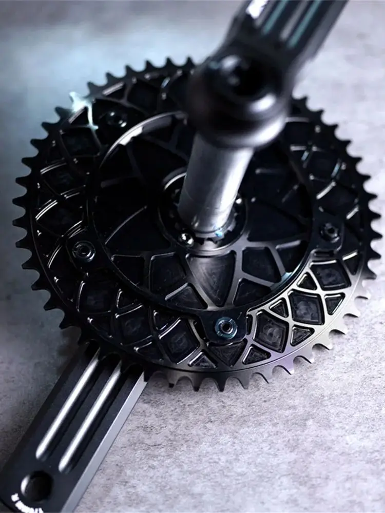 AliExpress CXWXC NEW ZR-RX Track Bicicleta Fixa Gear Chainset,track chainring,crankset,BCD144 46/47/49T/50T/53T/55T/57T/59T 165/170/172.5/175 RX