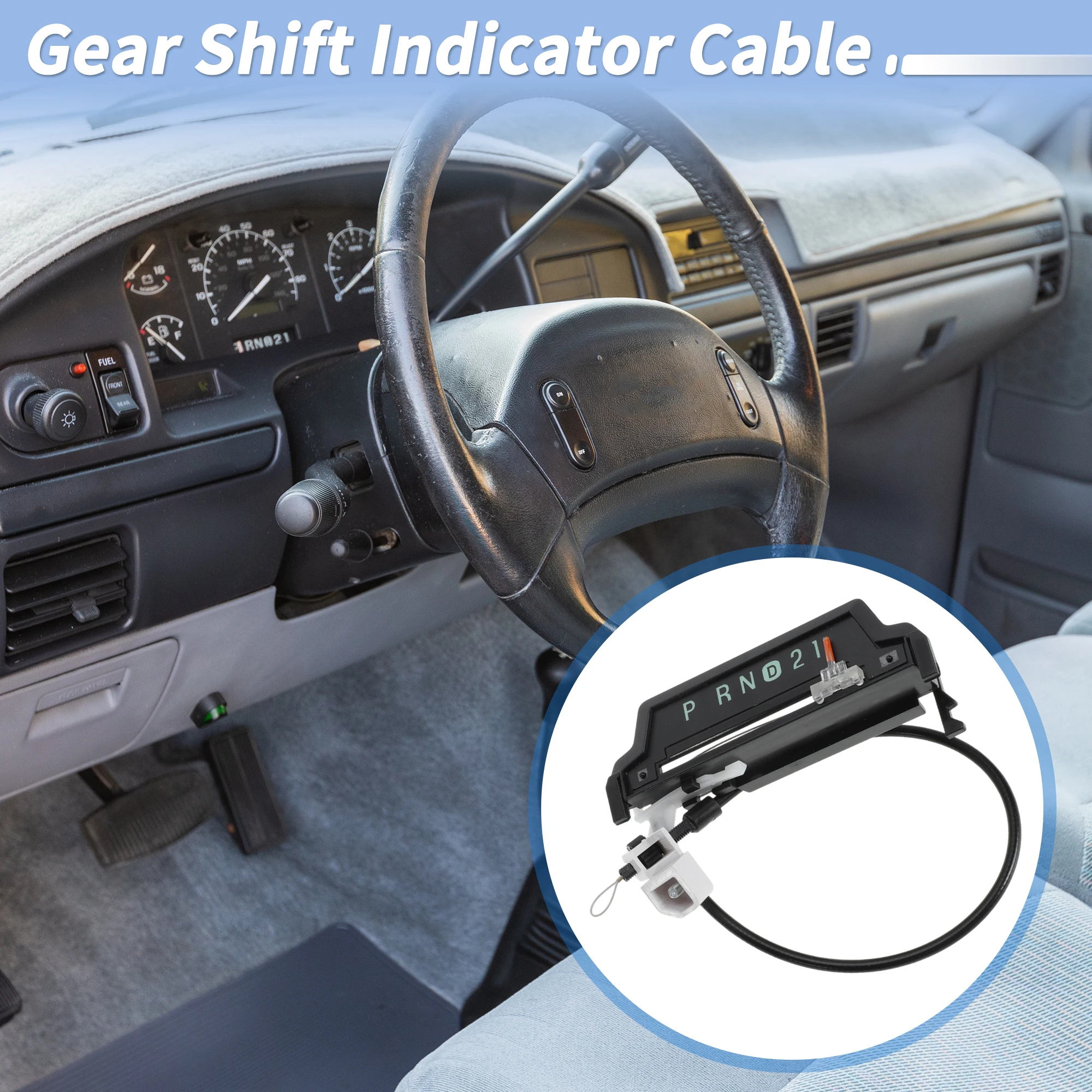 UXCELL Gear Shift Indicator Assembly Cable for Ford F250 1999-2003 No.XL3Z-7A110-AA