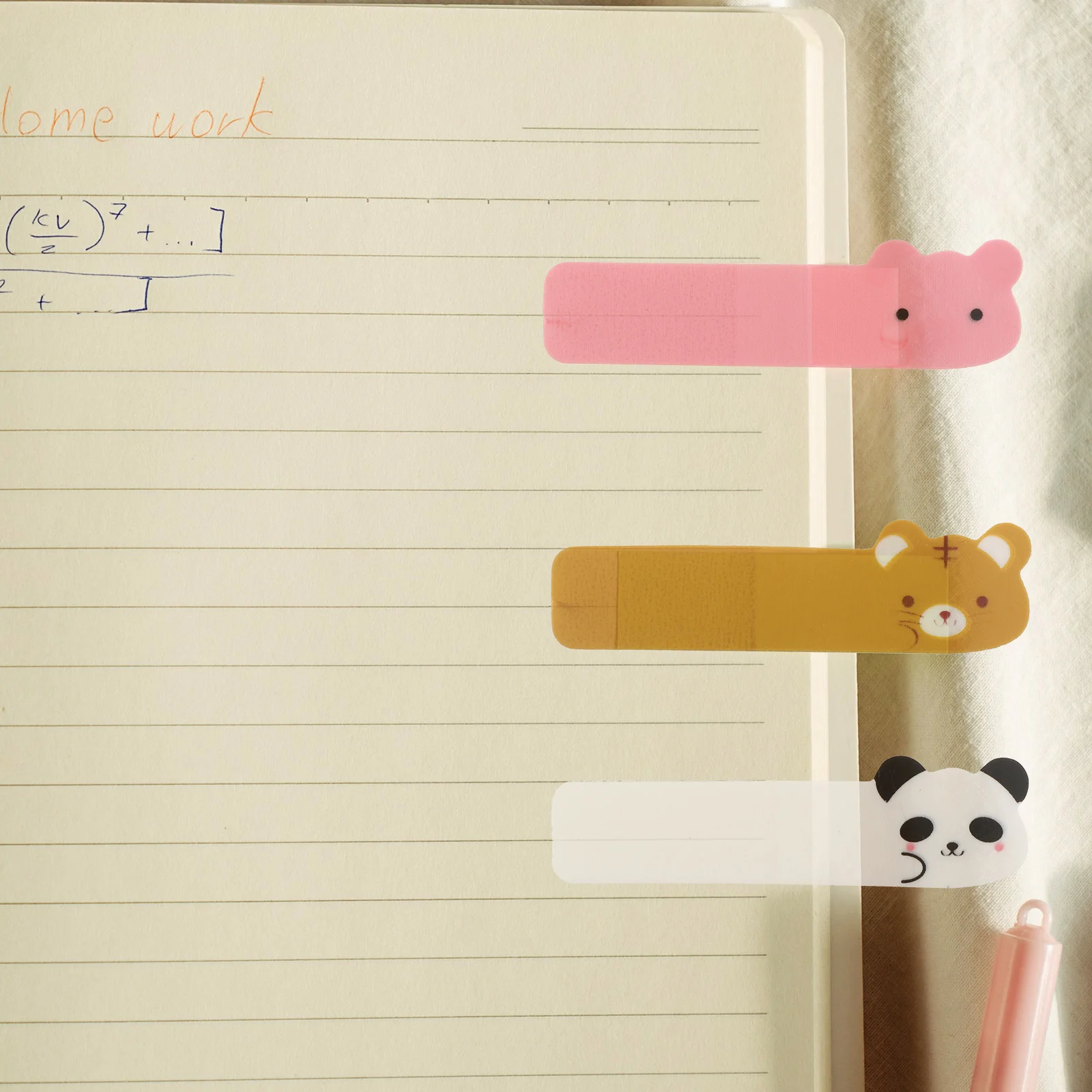 

6 Packs Fluorescent Transparent Label Self-adhesive Page Tabs Stickers Book Annotation Supplies Cute Sticky Memo Pad