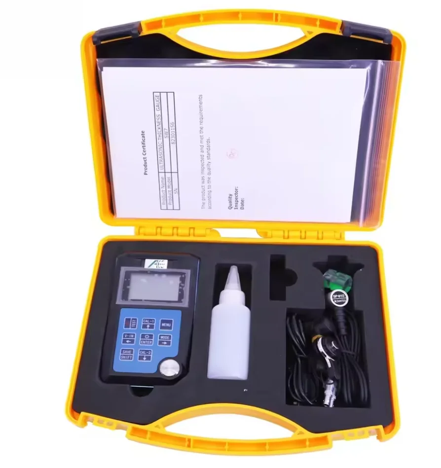 SW7 Portable Ultrasonic Thickness Gauge / E-E (Echo-Echo) Through Paint & Coatin