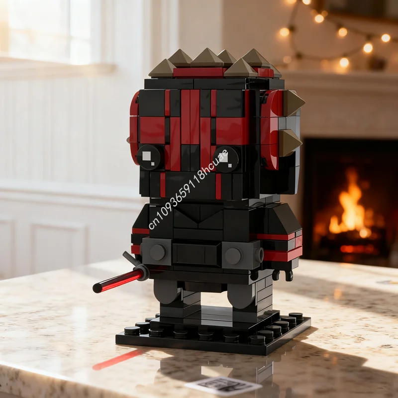 

200 шт. MOC The Shadow Brickheadz Star Battle Модель Строительные блоки Рождественский подарок Архитектурные игрушки Сборка DIY Творческие дети