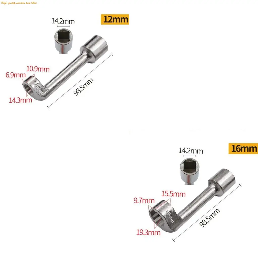 203F L Type Diesels Injector Line Socket Wrench 12mm-19mm for Fuels Line Removal 1pcs