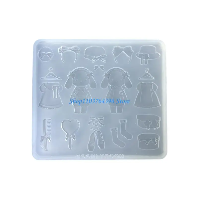 

G7NC Practical Silicone Mold for Creative Projects Epoxy Keychain Pendant Moulds Professional Grade Mold for Handcrafted Item