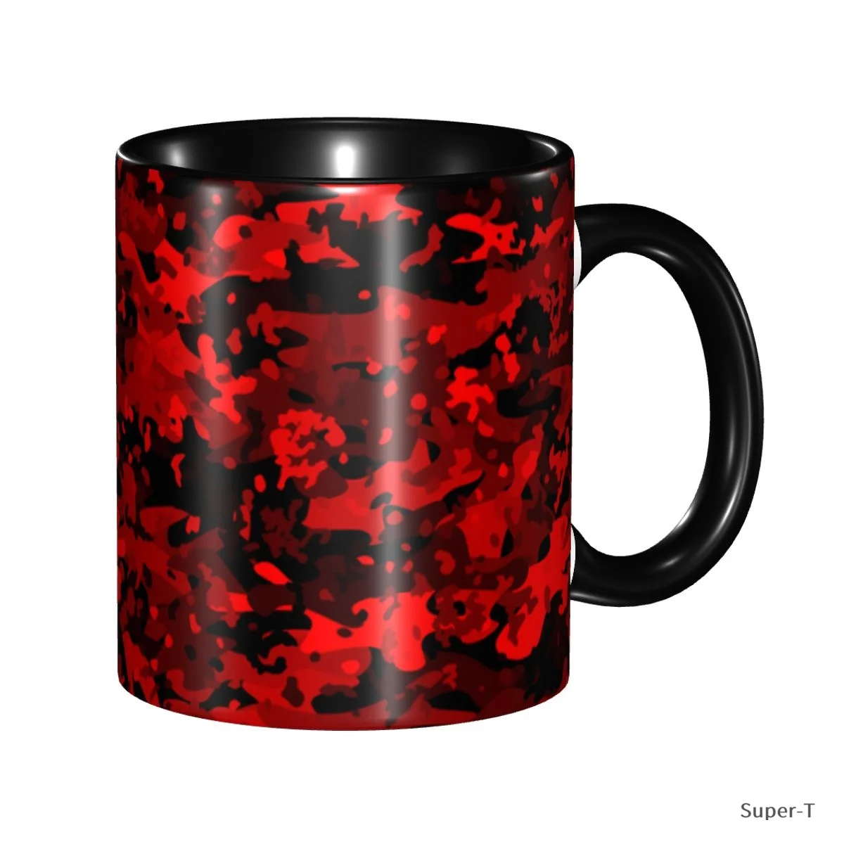 Camouflage Creative Ceramic Coffee Mug Landscape Tea Milk Cup Home Office Gift Mugs 330ml