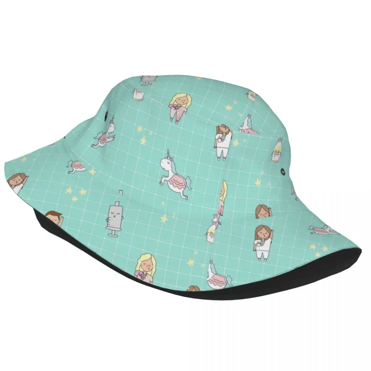 Doctor Nurse Birthday Gift Bucket Hat for Women Vocation Enfermera En Apuros Bob Hat Hip Hop Foldable for Outdoor Boonie Hat