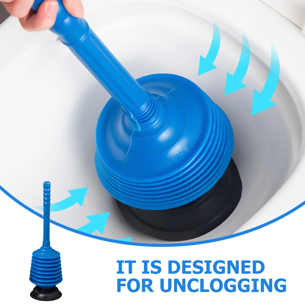 

Powerful Toilet Plunger for Home Unclogging Bathroom Kitchen Dormitory Drain Cleaning Tool Suction Cup Strong Solution Versatile