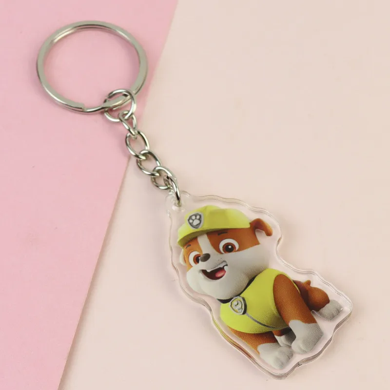 1 buah gantungan kunci Paw Patrol tas sekolah liontin Dekorasi gantungan kunci dekorasi Anime dekorasi pesta nikmat gesper kunci dekorasi Baby Shower