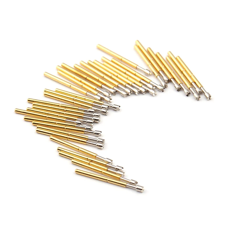 100PCS/Pack P75-Q2 Four-jaw Plum Blossom Head Spring Test Pin 1.02mm Outer Diameter 16.5mm Length PCB Probe