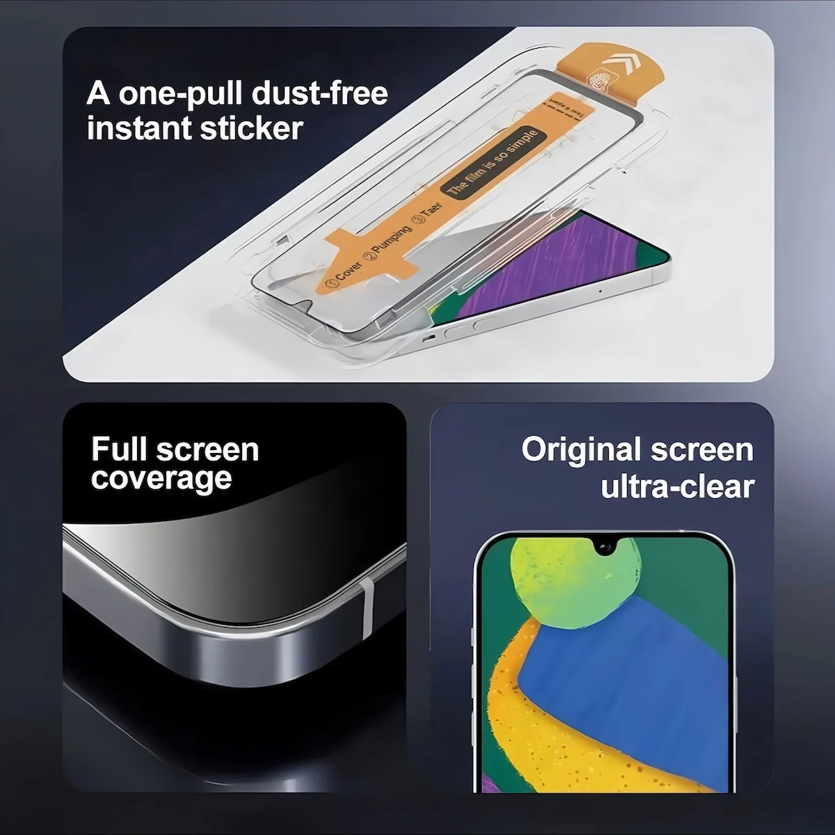 3Pcs for Xiaomi 17 15 14 13 12 11 10 - Anti-Scratch Shatter-Resistant Mobile Phone Screen Tempered Glass Protective Film view 4