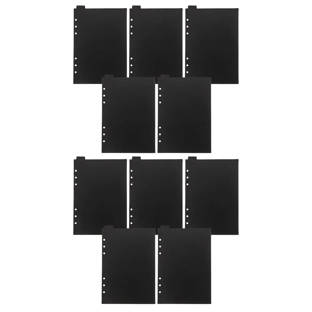 10 قطعة فواصل الموثق البلاستيكية المفكرة علامات ملف مكتب المدرسة دفتر مؤشر الصفحة علامات فضفاضة ورقة تصنيف مقسم