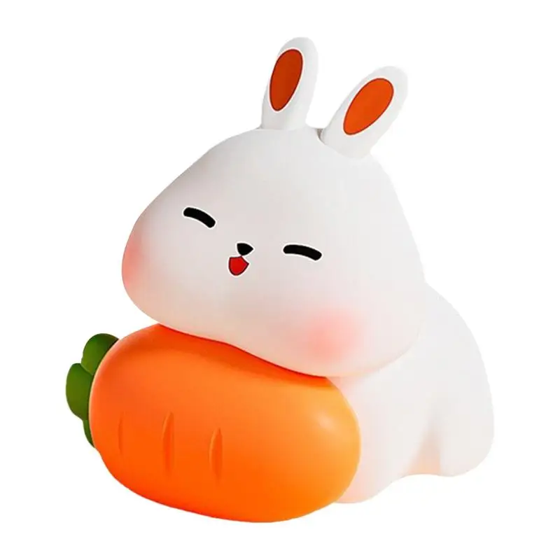 

Big Face Rabbit Light Silicone Night Light 3 Level Dimmable Touch-Sensitive Rechargeable Night Light For Kids Soothing Bedtime