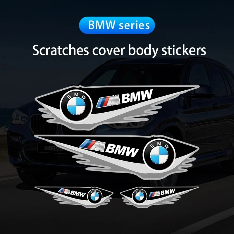 4Pcs Car sticker scratch resistant vinyl sticker decoration For BMW M Power X1 X2 X3 X5 X4 X6 X7 G30 G20 G32 G11 G12 F40 F30 F20