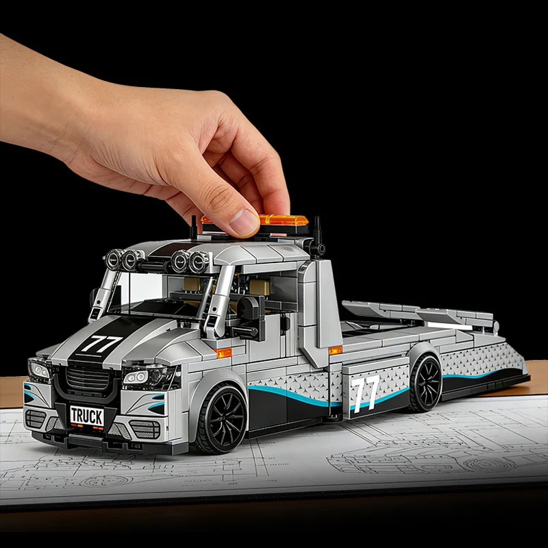 

В НАЛИЧИИ: Конструктор MOC «Креативный грузовик» — модель Sprinter с переоборудованным прицепом, кирпичики для сборки, игрушки для мальчиков, рождественский подарок