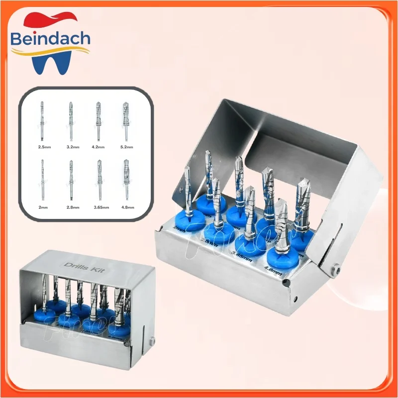 

Набор стоматологических имплантологических боров для синус-лифтинга и имплантации, включая пилотные боры и инструменты для челюстно-лицевой хирургии