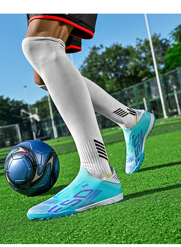 Neue Herren-Fußballschuhe Rutschfeste Sneakers Trainingsschuhe Bestseller Fußballstiefel Leichte Hochwertige Rasenplatzschuhe Mittelhohe Outdoor-Schuhe – Detail 22