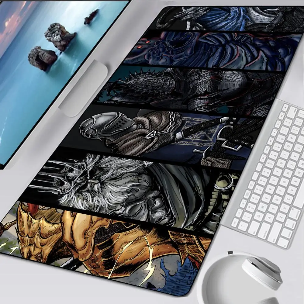 لوحة ماوس Game Dark Souls المطاطية للكمبيوتر المحمول Xxl Mousepad Notebook Gamer Computer Table Gaming Accessories