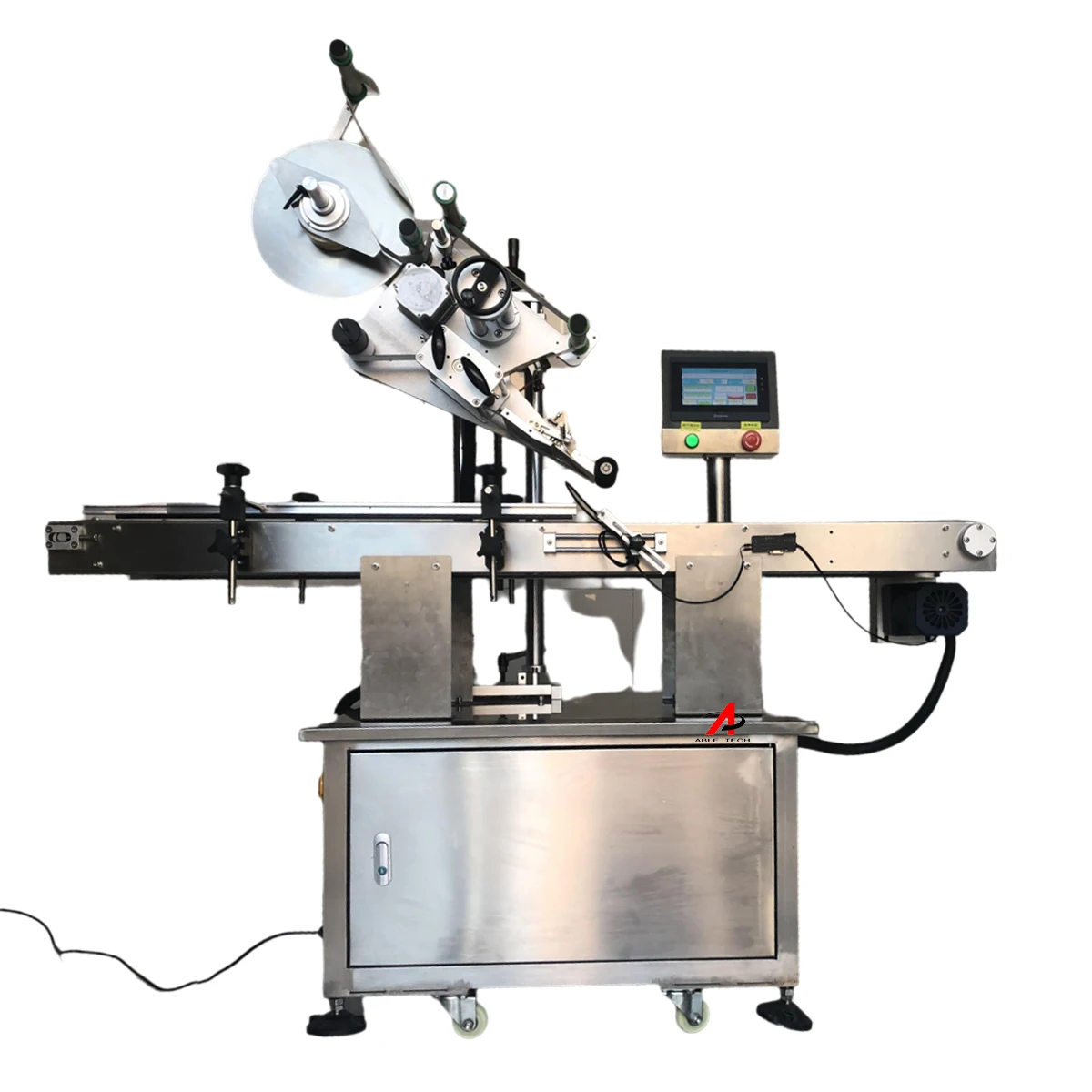 Flat Surface Bottle Pouch Automatic Labeling Sticking Machine for Cosmetics