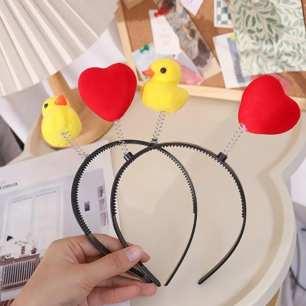 

Повязка на голову со звездой и желтой уткой, подсолнух, сердце любви, обруч для волос с героями мультфильмов, реквизит для выступлений, аксессуары для волос, детские ленты для волос, косплей