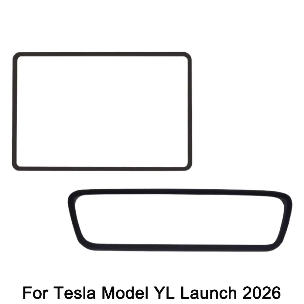 Silicone Screen Frame Protector for Tesla Model 3 Model Y YL Juniper 2026 White