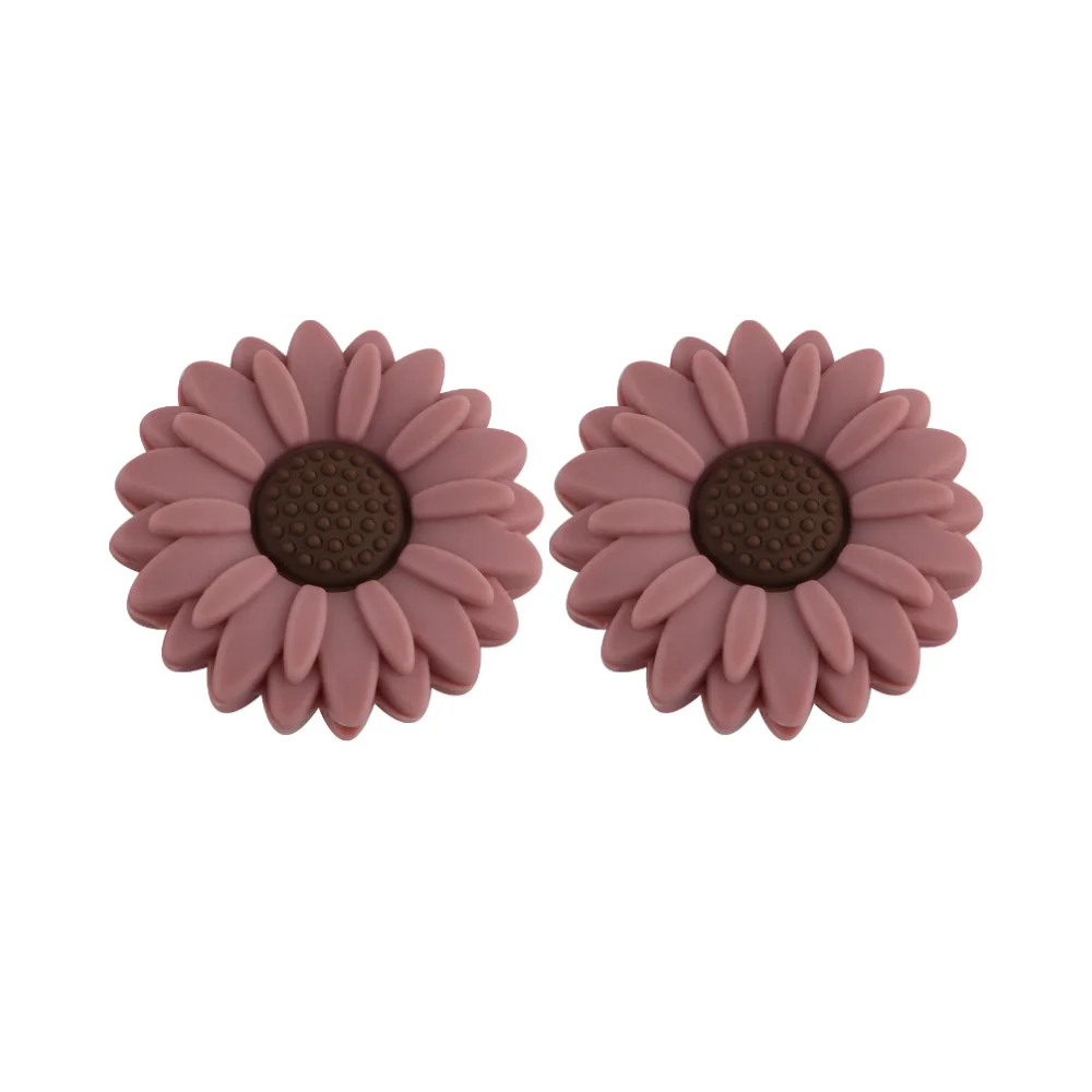 Sunrony 10pcs 20/30MM Nieuwe Bloem Siliconen Kralen Voor Sieraden Maken DIY Daisy Focus Beadable Pen Armband sleutelhanger Accessoires