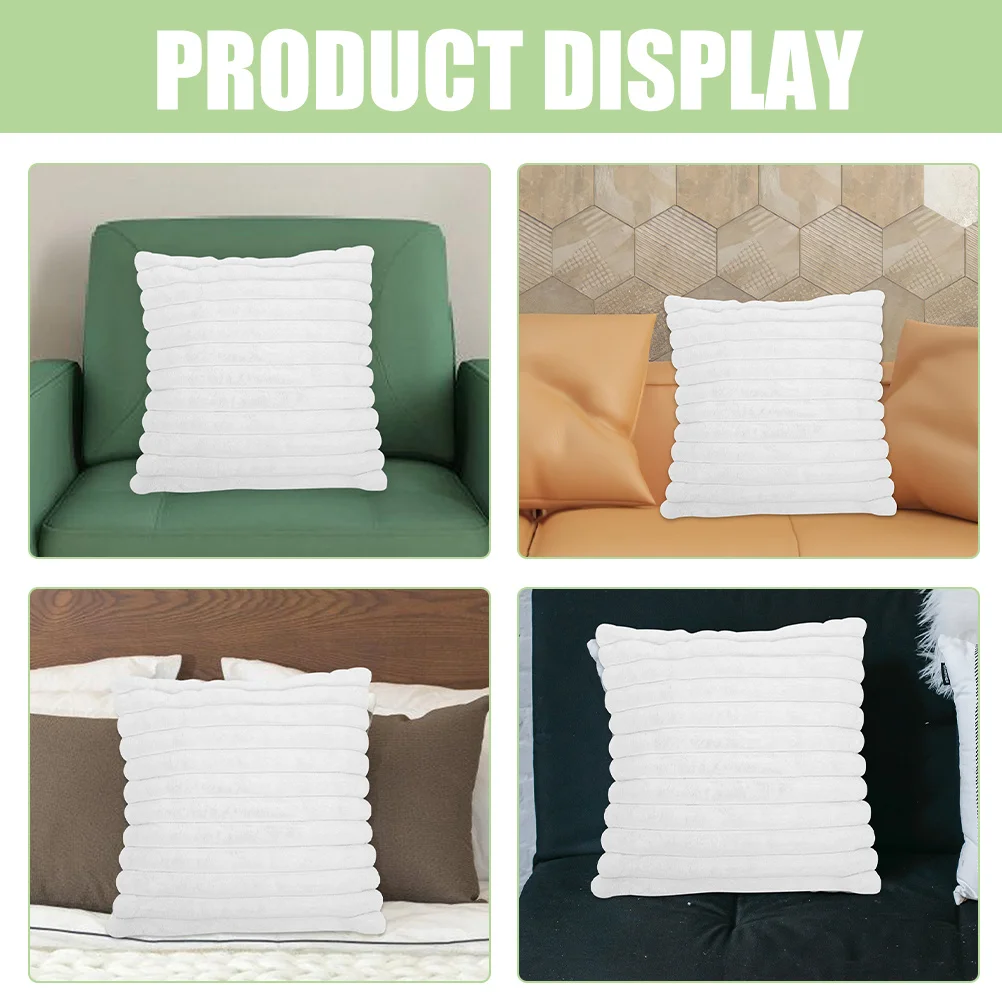 

Soft Faux Rabbit Hair Throw Pillow 45x45cm Square Decorative Cushion Comfortable Sofa Pillow for Bed Couch Square Cushion