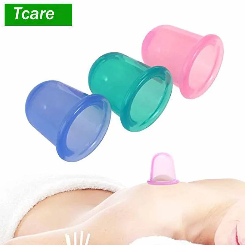 

Tcare 1Pcs Fashion Beauty Health Care Small Body Cups Anti Cellulite Vacuum Silicone Massage Massager Cupping Cups for Men Women