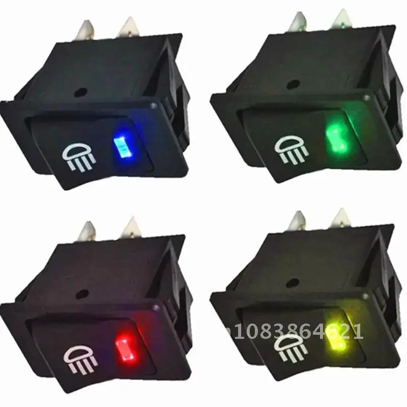 

Fog Light Switch 4 Pin Waterproof Yellow Green Blue for Car Truck Boat Dash Dashboard Fog Light 12V 35A Toggle Rocker Switch