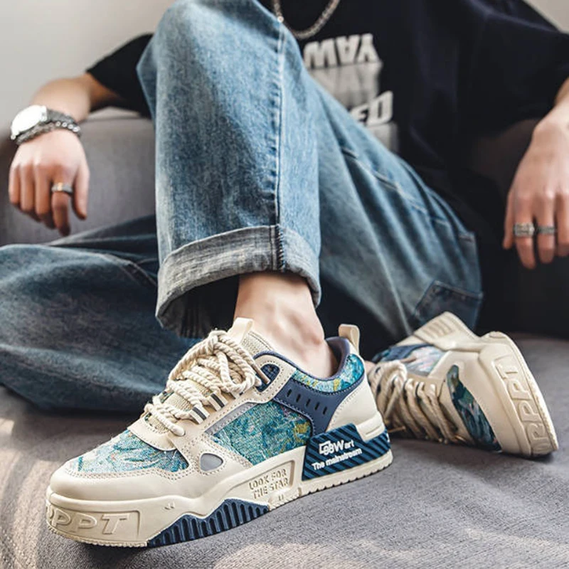 Mens Running Shoes Outdoor Sports Casual Jogging Walking Shoes 2024 New Mesh Comfortable New Sneakers for Men image 4