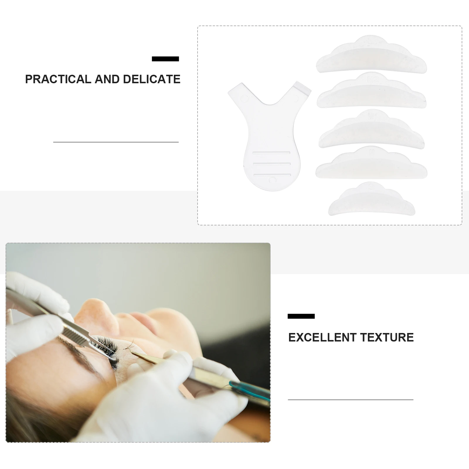 1Set Eyelash Perming Pad Brushes Reliable Use No Odor Durable Safe Skin Lash Lift Props Eyelash Extension Tool