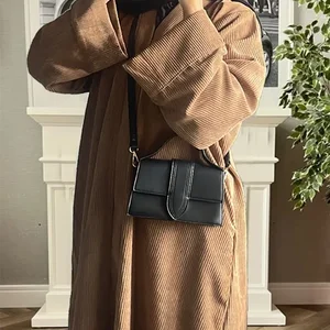 نسائي معطف مخملي دافئ سميك كيمونو كارديجان عربي تركيا عباية محتشمة ملابس إسلامية نسائي رداء ريترو شتاء جديد 2023 أفضل 10 معاطف مبيعا من تركيا - No8