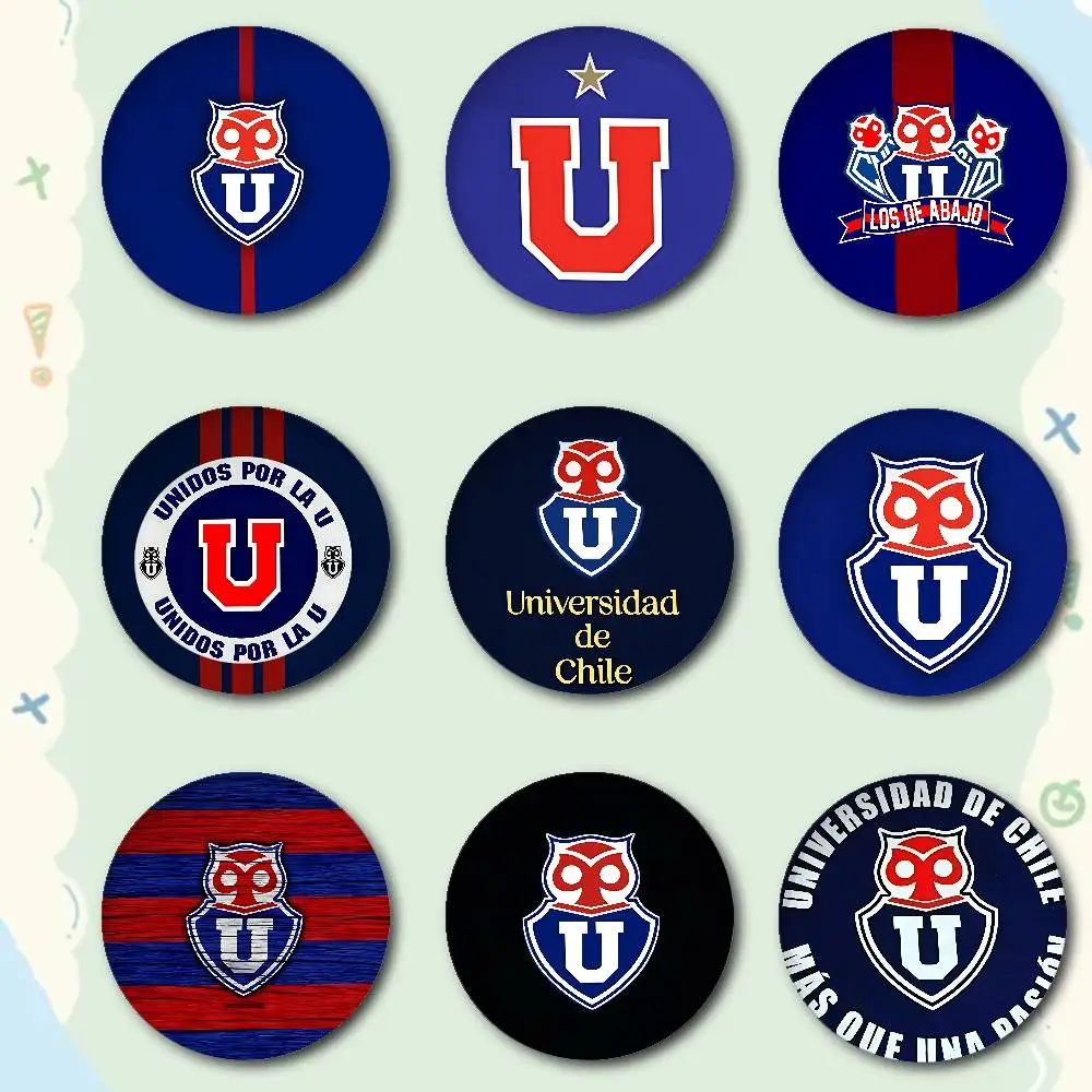 I-ChileS U-UniversityS-Es Logo Premium Tinplate Round Lapel Pins: Cute Badge Brooches For Shoulder Bag Accessories, Souvenir