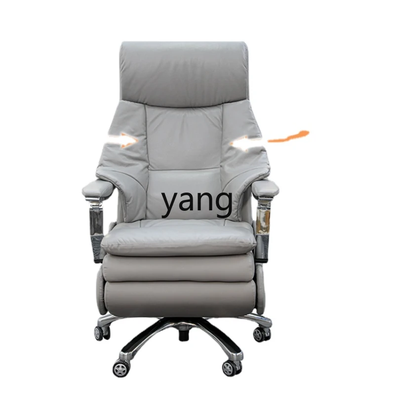 

CX Electric Leather Office Chair Comfortable Long Sitting Adjustable Reclining Office Seat