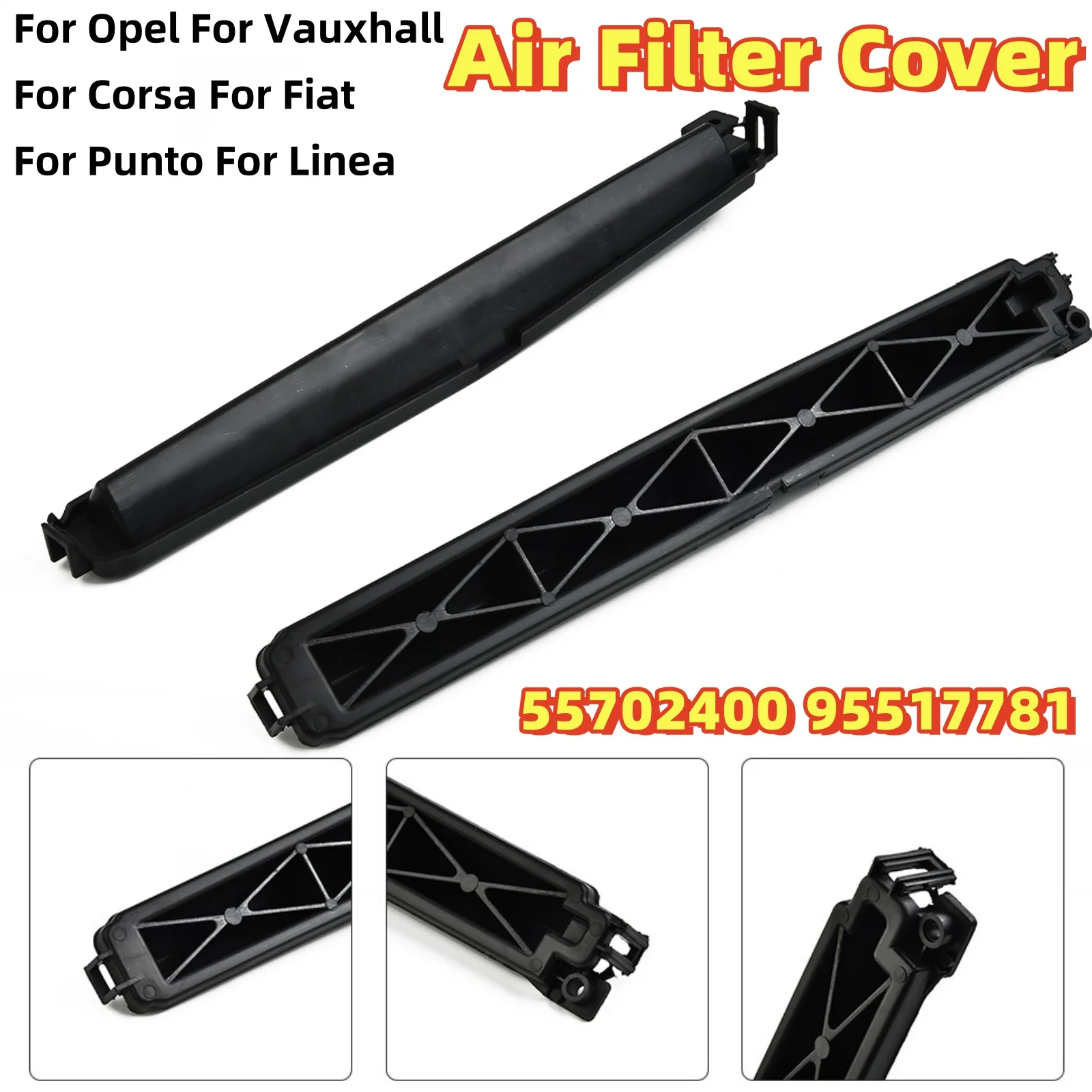 

car Filter Cover For Opel for Vauxhall for CORSA for Fiat for PUNTO for LINEA 55702400 95517781 Air Filter Cover car Accessorie