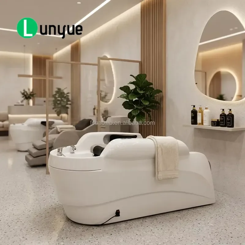 Electric Shampoo Chair Hair Treatment Bed Massage Chair with Hair Care Function for Beauty Spa