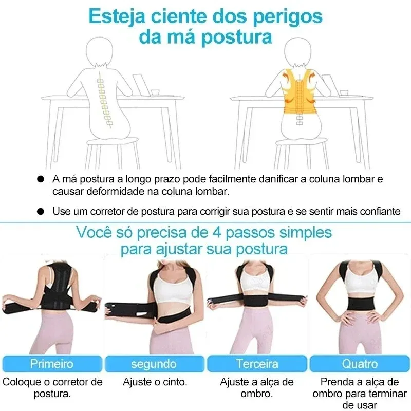 Back Posture Brace Clavicle Support, Stop Slouching And Hunching, Adjustable Back Trainer Unisex, Order A Size Up - view 5