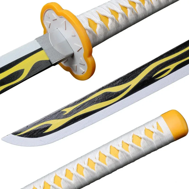 Bear's Den Katana Demon Slayer, Cosplay Accessories, Rengoku Tanjiro Katana Kimetsu no Yaiba Weapon, Sword sam New 2025