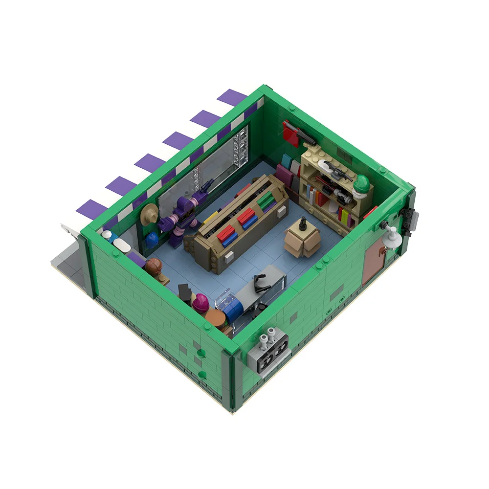 MOC-223229 Modular Android Dungeon และเบสบอลการ์ด Shop Building Blocks บล็อกของเล่นเด็กของขวัญวันเกิด