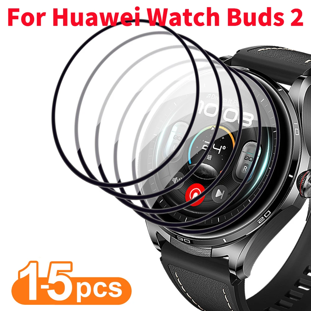 1-5PCS 3D Curved Full Coverage Screen Protector Film For Huawei Watch Buds 2 Buds2 Anti Scratch HD Clear Soft Protective Film