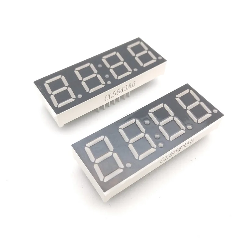 10pcs cátodo comum 0,56 polegadas 4 bits tubo digital azul display LED para relógio DIY