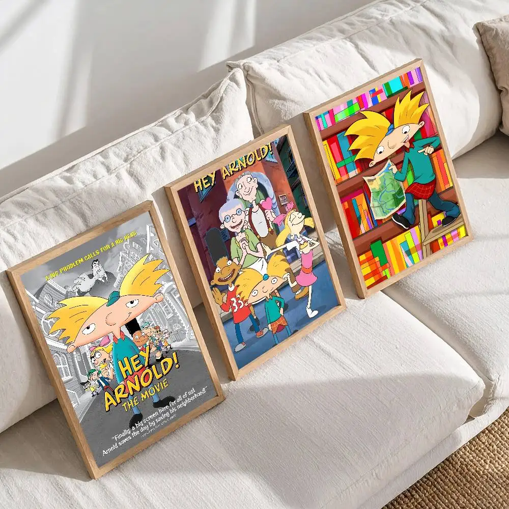 كارتون كول يا أرنولد ملصق طباعة لغرفة النوم غرفة المعيشة ديكور المنزل اللوحة جدار الفن HD صورة جدارية #6