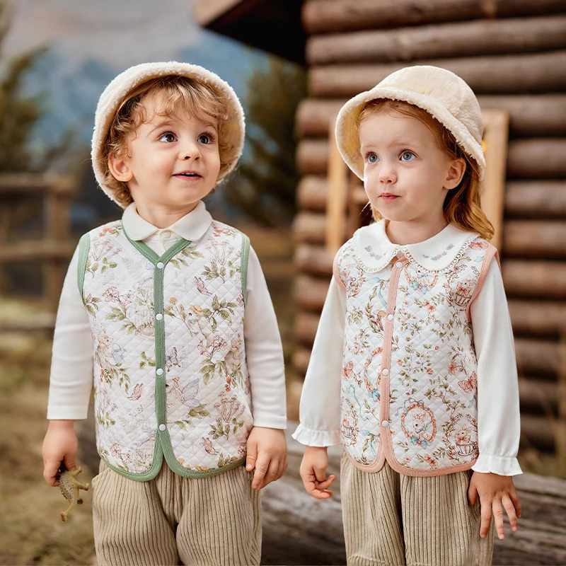 

OUYUN Cotton Vest New Style Autumn Winter Warm Inner Lightweight Comfortable Outerwear Cotton Jacket for Men Women