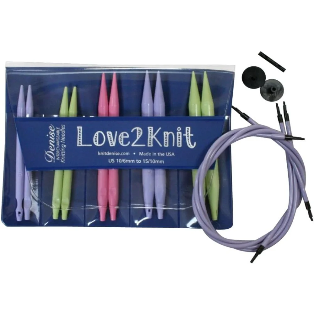 

Набор сменных спиц, пастель US 10-15