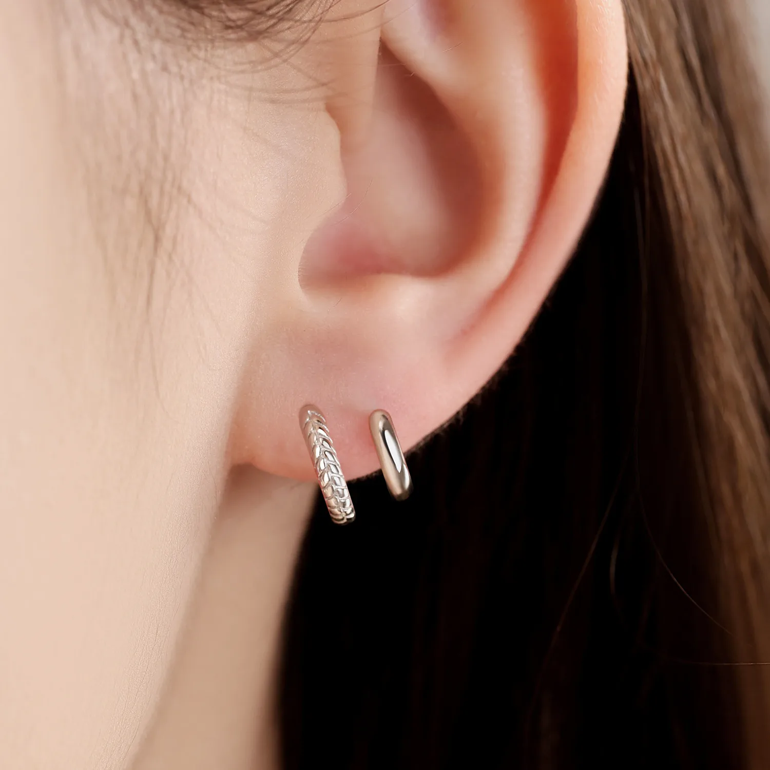 CYCUFF 2025 Double Hoop Earrings 925 Silver Snake Pattern Luxury Fashion Earring Jewelry Gift For Women Girl Party Engagement