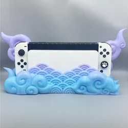 Creative Stand Holder Protective Case For Funda Switch Oled Host Cover Console Dock Protective Shell Cute Gaming Accessorie