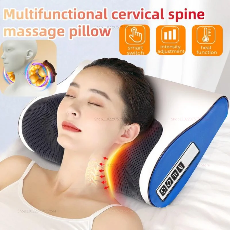 

Smart Heating Neck Massager Pillow Multi-Function for Neck Waist Back Shoulder Home Use Massage Cushion Health Massage Machine