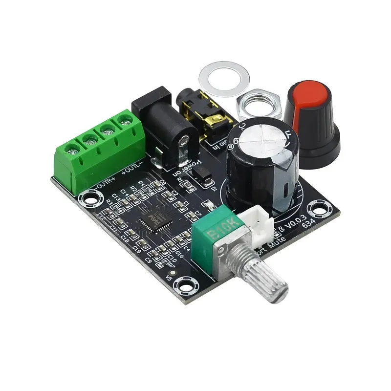

PAM8610 dual channel 12V HD power amplifier board Pure digital power amplifier 15W*2 power amplifier module